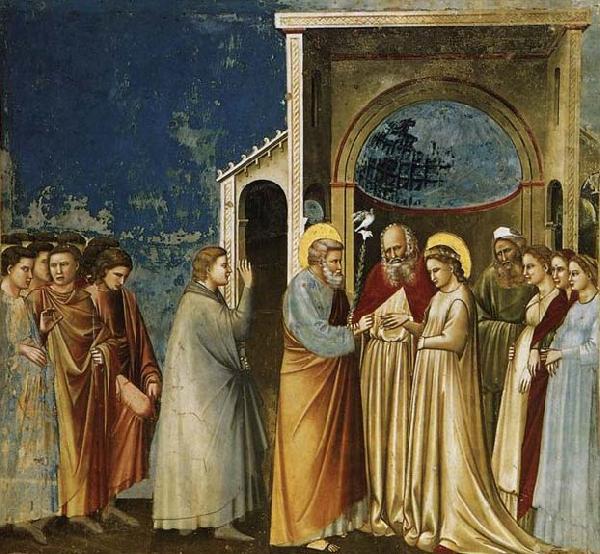 GIOTTO di Bondone Marriage of the Virgin France oil painting art